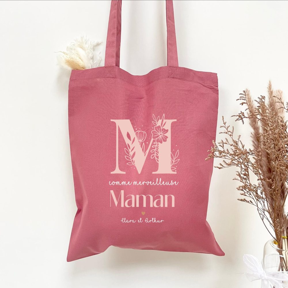 Cadeau maman Tote bag personnalisé