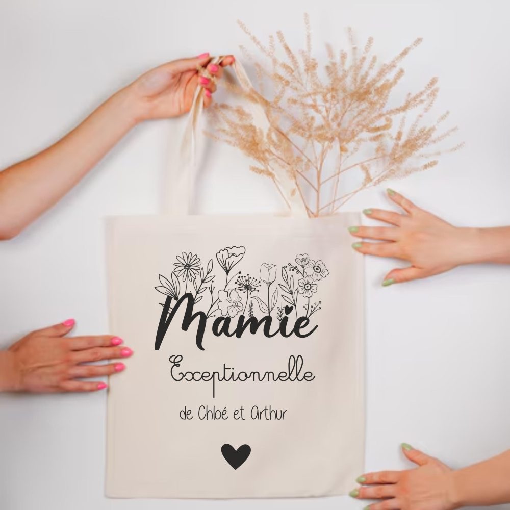 Cadeau mamie Tote Bag Personnalisé