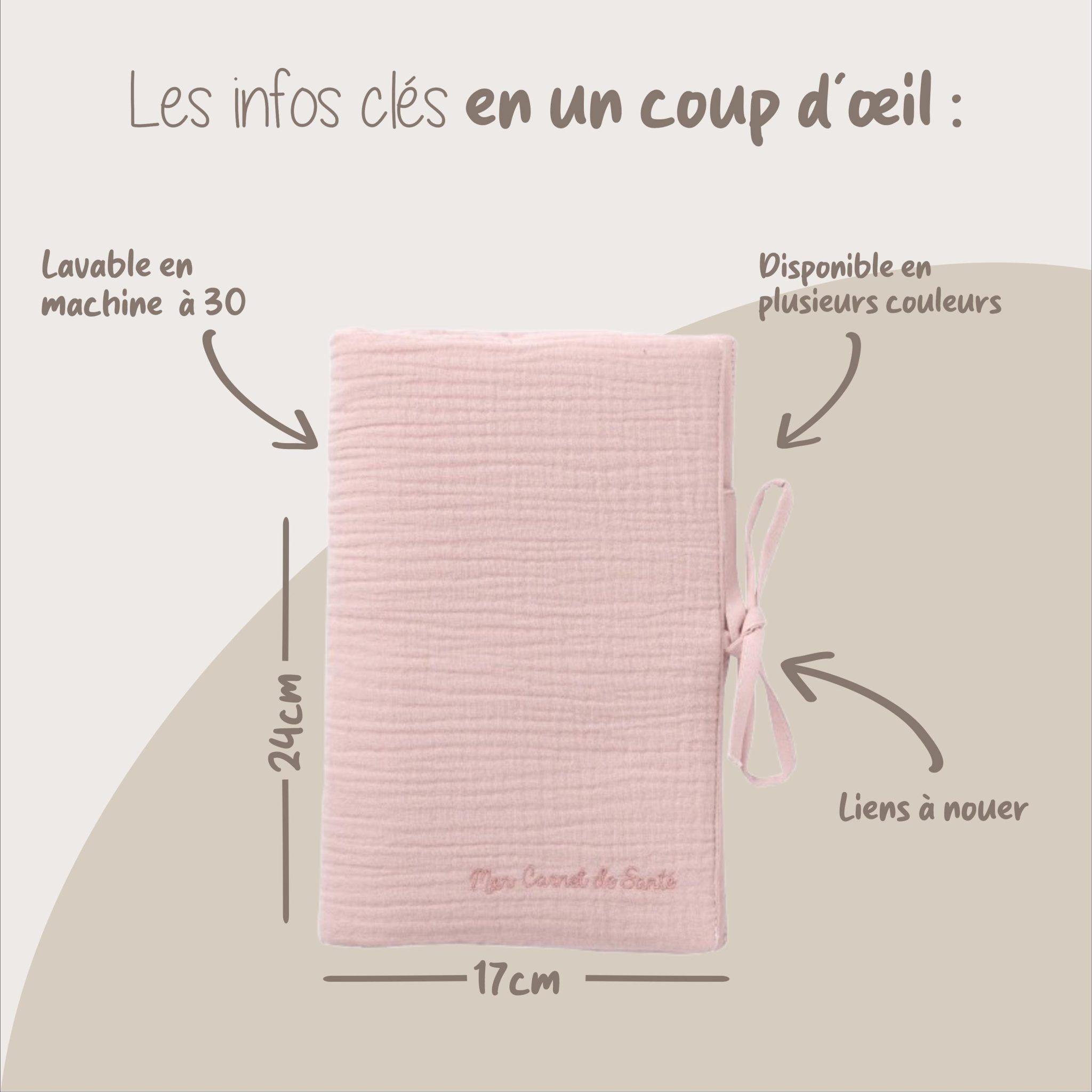 Cadeau naissance - Protège carnet enfant avec prénom — cadeau bébé personnalisé