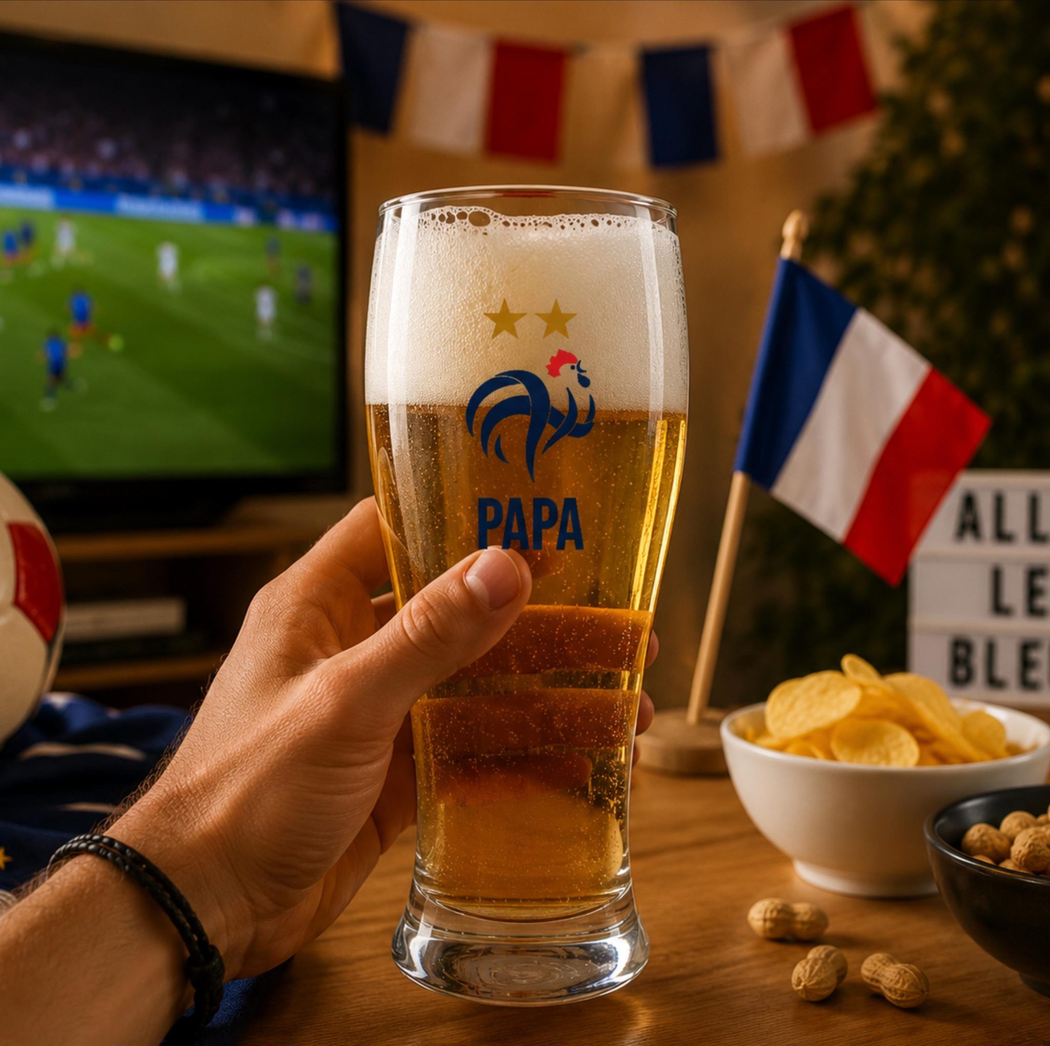 Cadeau papy football personnalisé — cadeau coupe du monde 2026