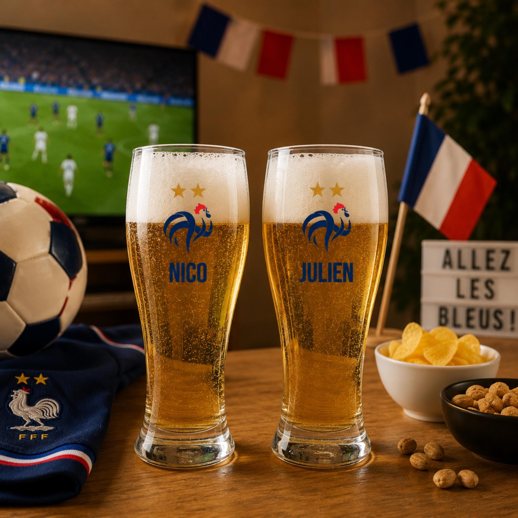 Cadeau papy football personnalisé — coupe du monde papy