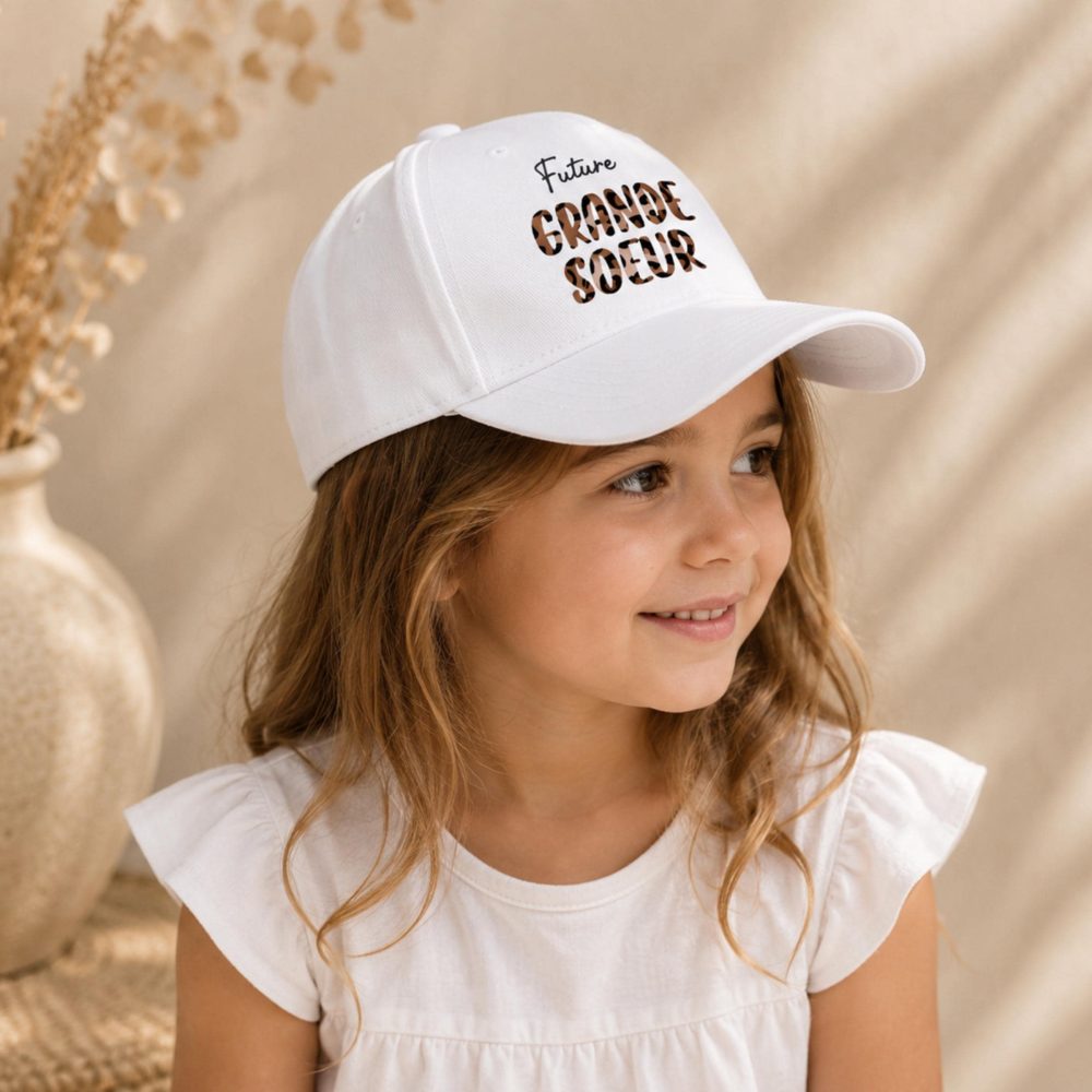 Casquette future grande sœur personnalisée