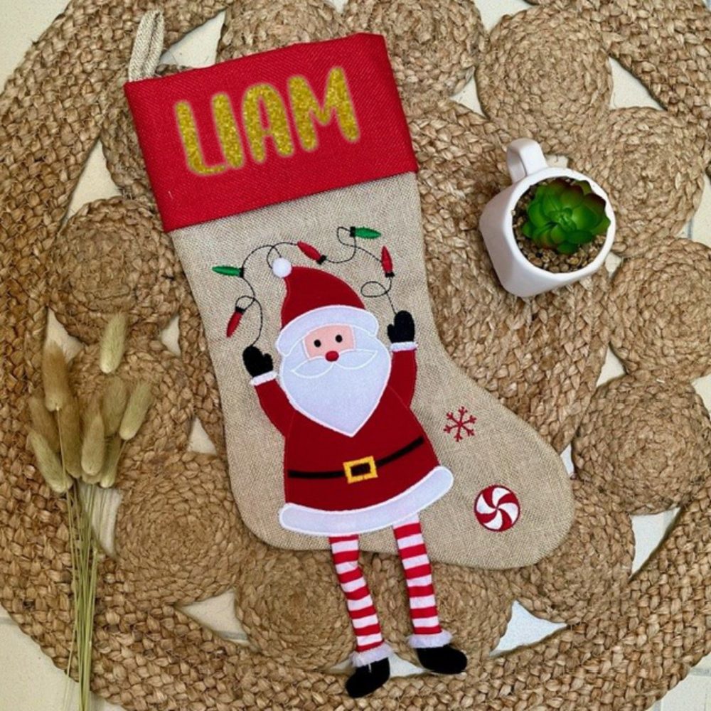 Chaussette de Noël personnalisée avec