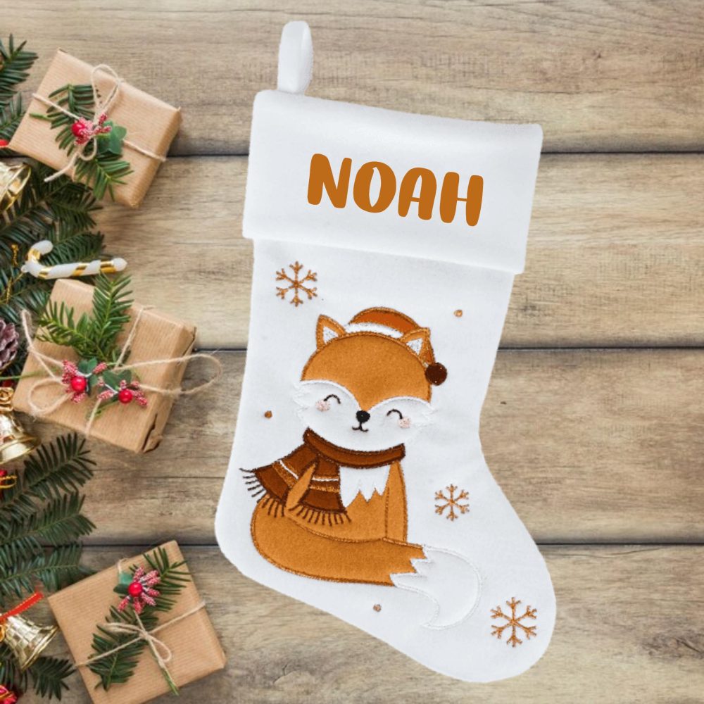 Chaussette de Noël personnalisée avec prénom
