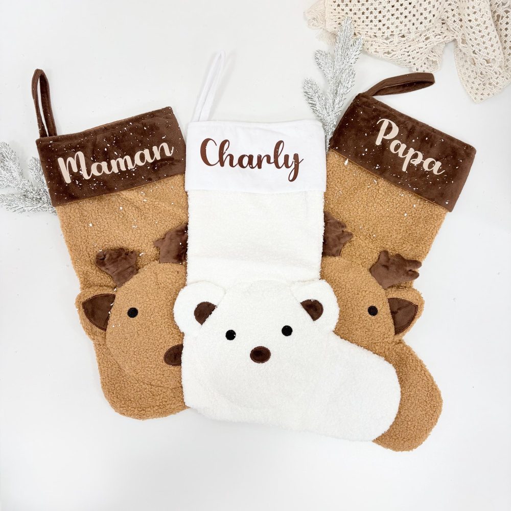 Chaussette de noël Prénom personnalisée