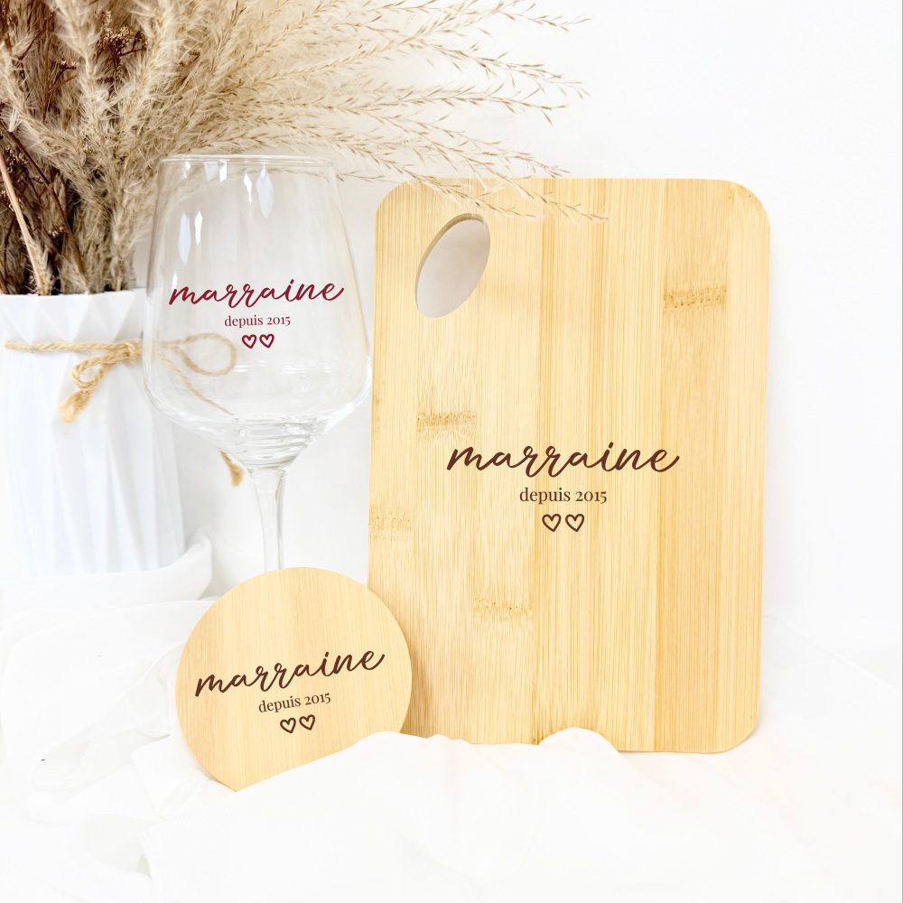 Coffret baptême Parrain Marraine