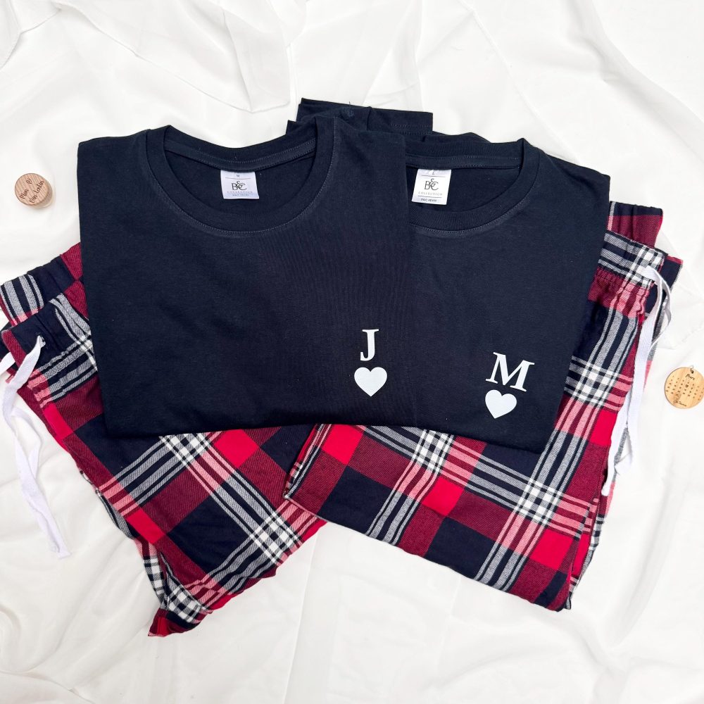 Ensemble Pyjama à carreaux personnalisé