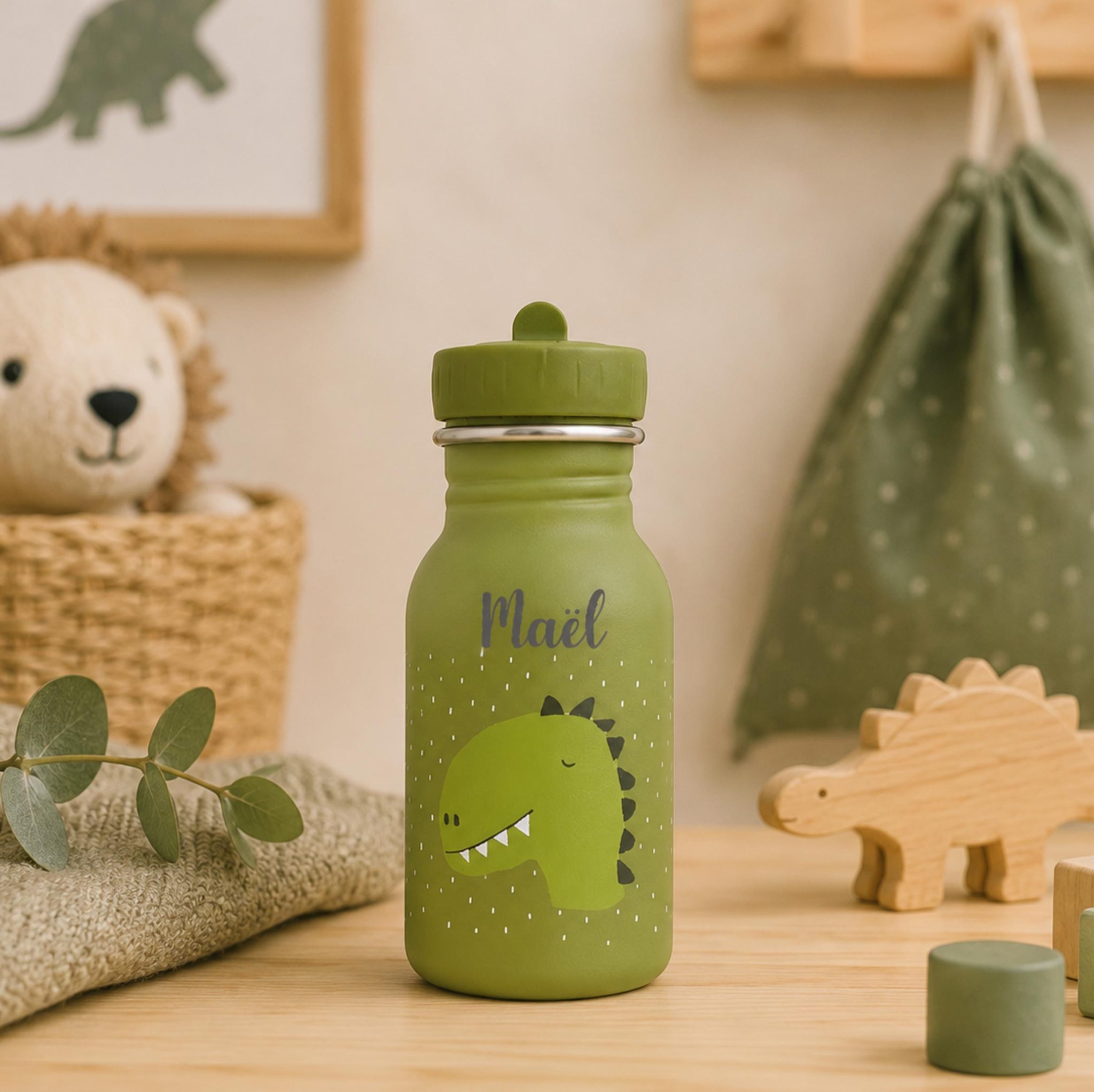 Ensemble sac à dos Dinosaure et Gourde — Gourde acier inoxydable
