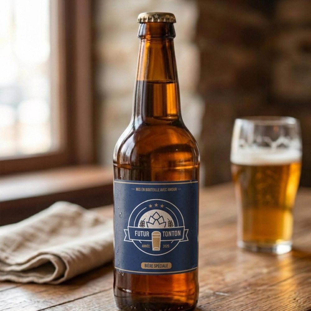 Etiquette Annonce Grossesse Bouteille Bière