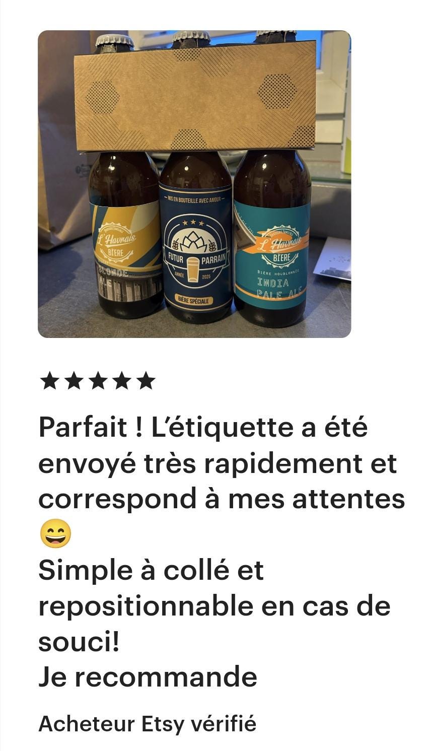 Etiquette Annonce Grossesse Bouteille Bière — Annonce grossesse étiquette