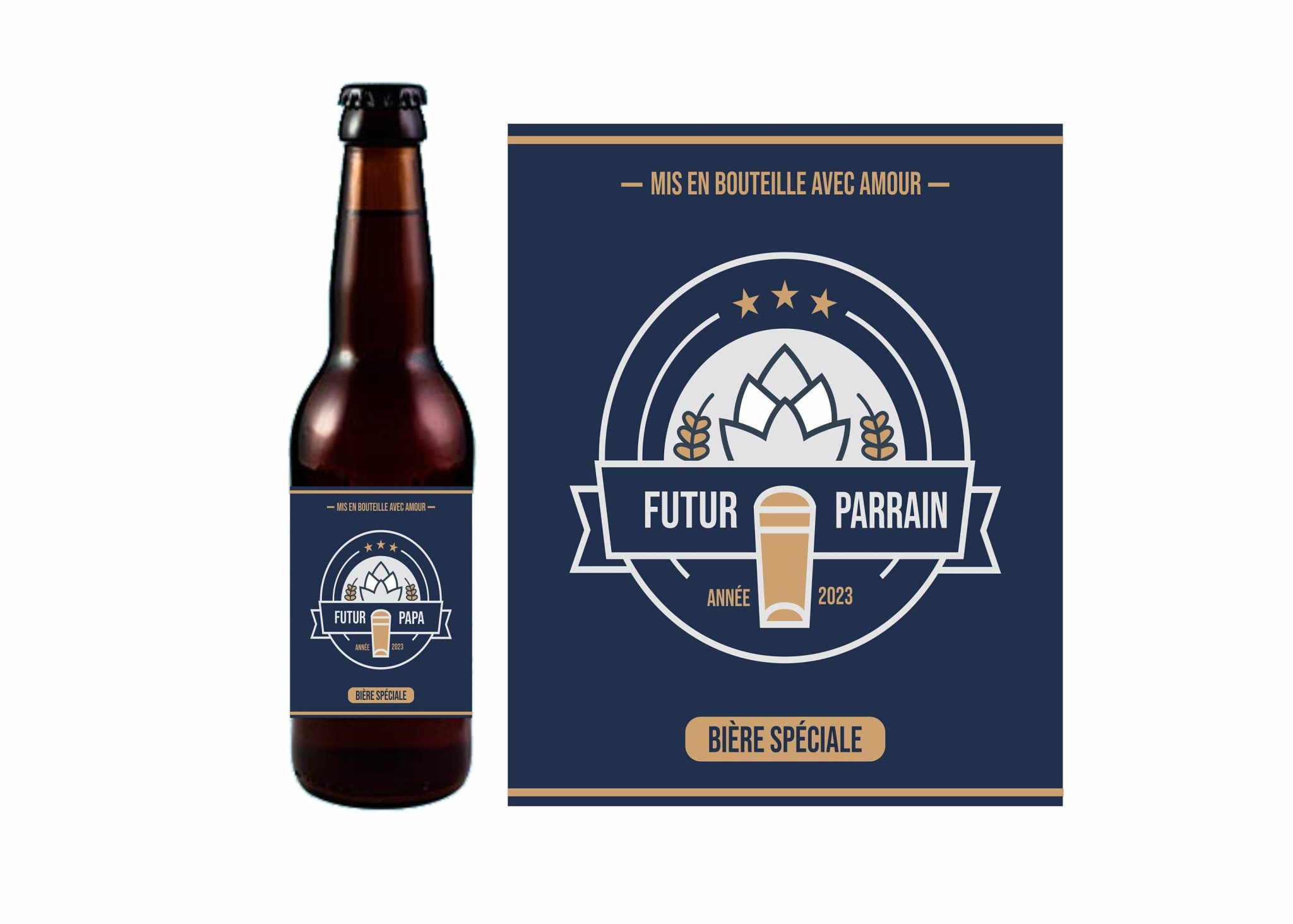 Etiquette Annonce Grossesse Bouteille Bière — etiquette bouteille bière