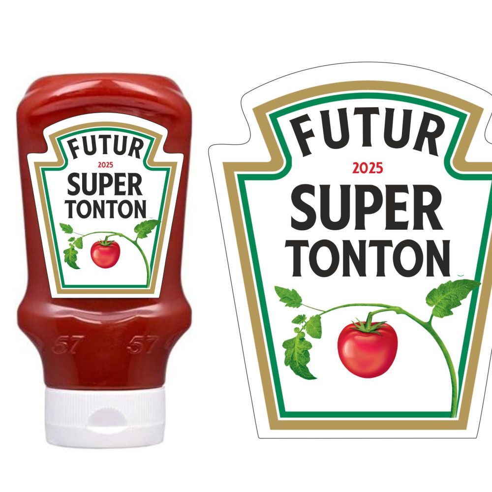 Étiquette bouteille ketchup personnalisée