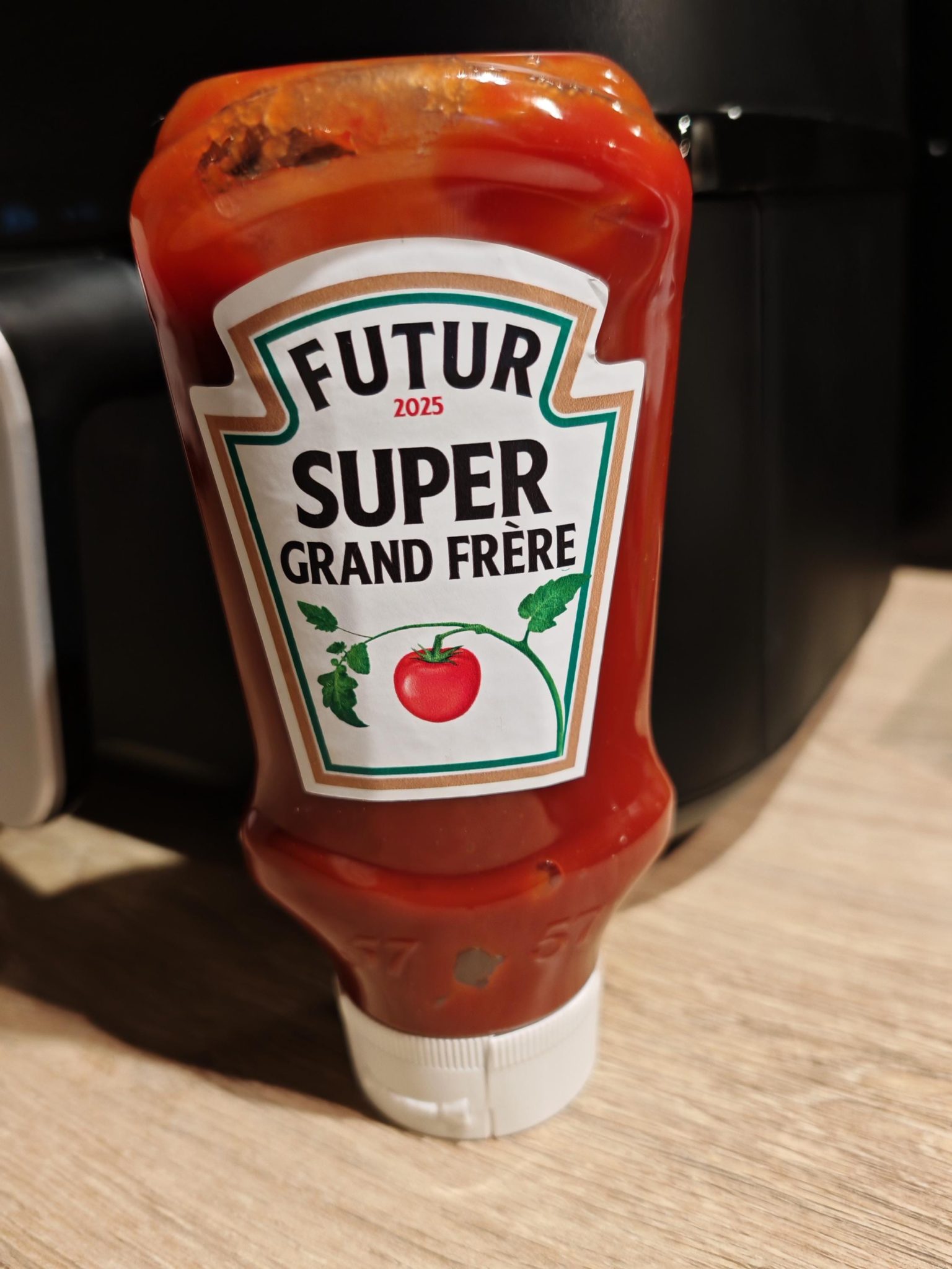 Étiquette bouteille ketchup personnalisée — étiquette personnalisé ketchup
