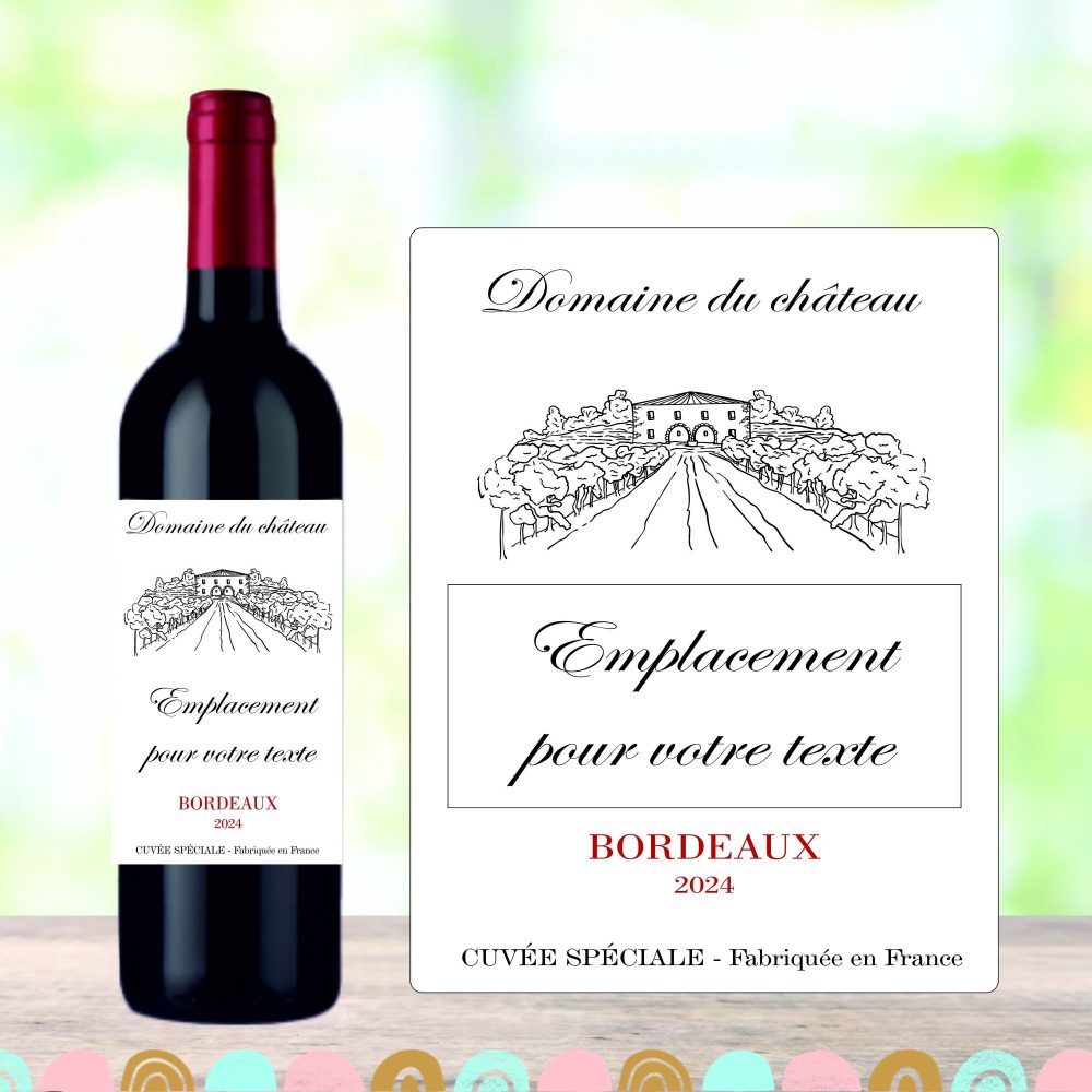 Étiquette de vin à personnaliser