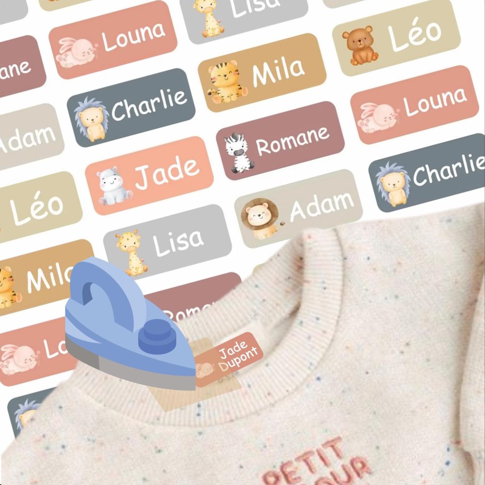 étiquette thermocollantes enfant personnalisé