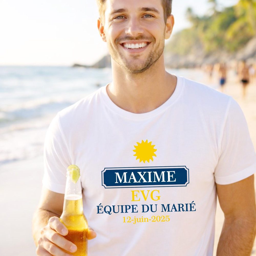 EVG Personnalisé t-shirt team marié