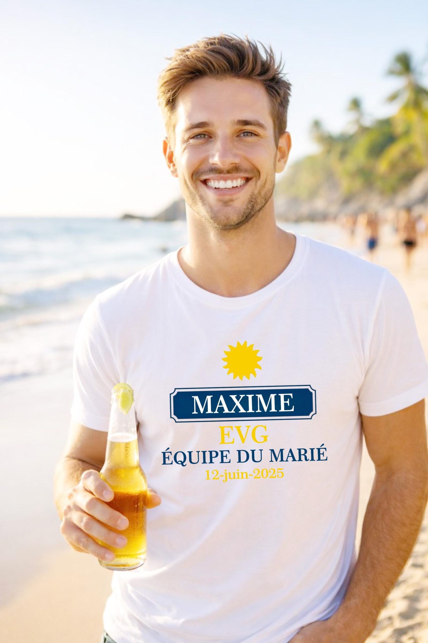 EVG Personnalisé t-shirt team marié