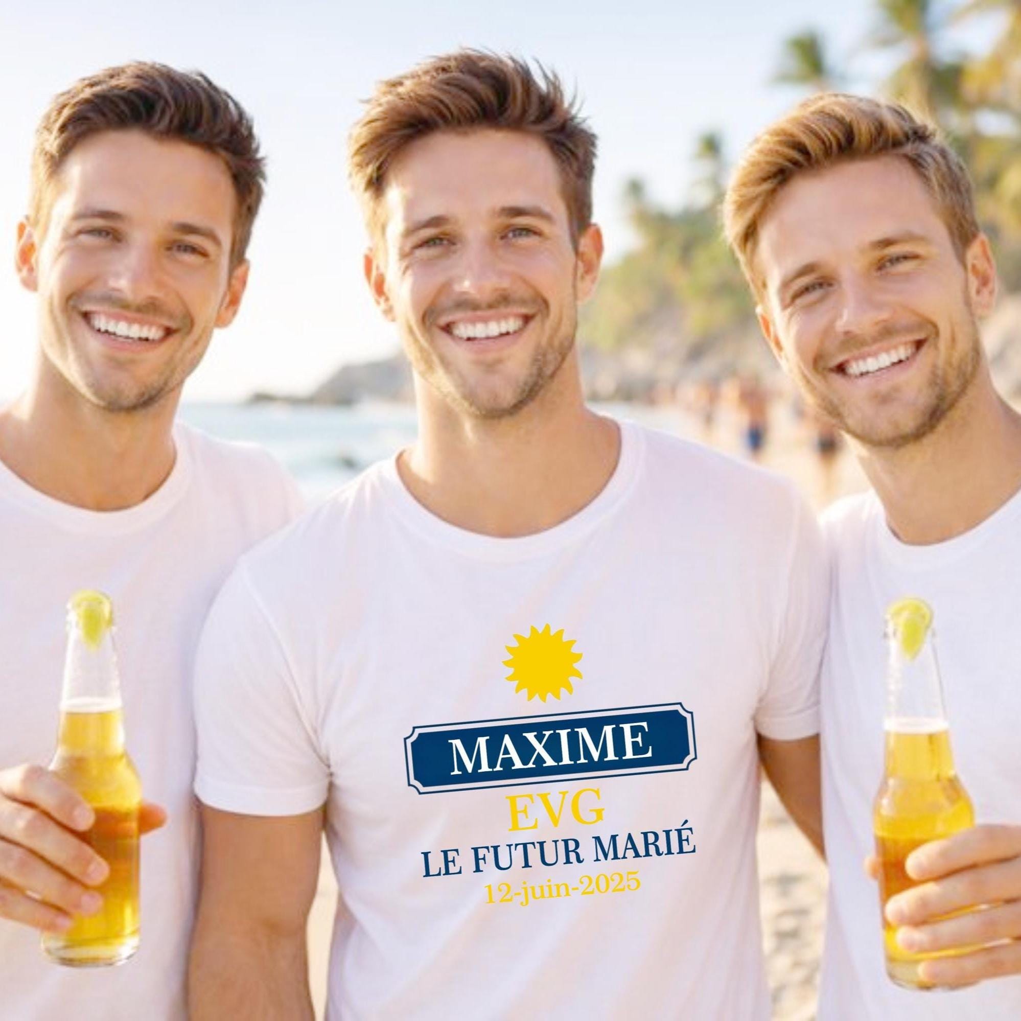 EVG Personnalisé t-shirt team marié — cadeau ricard