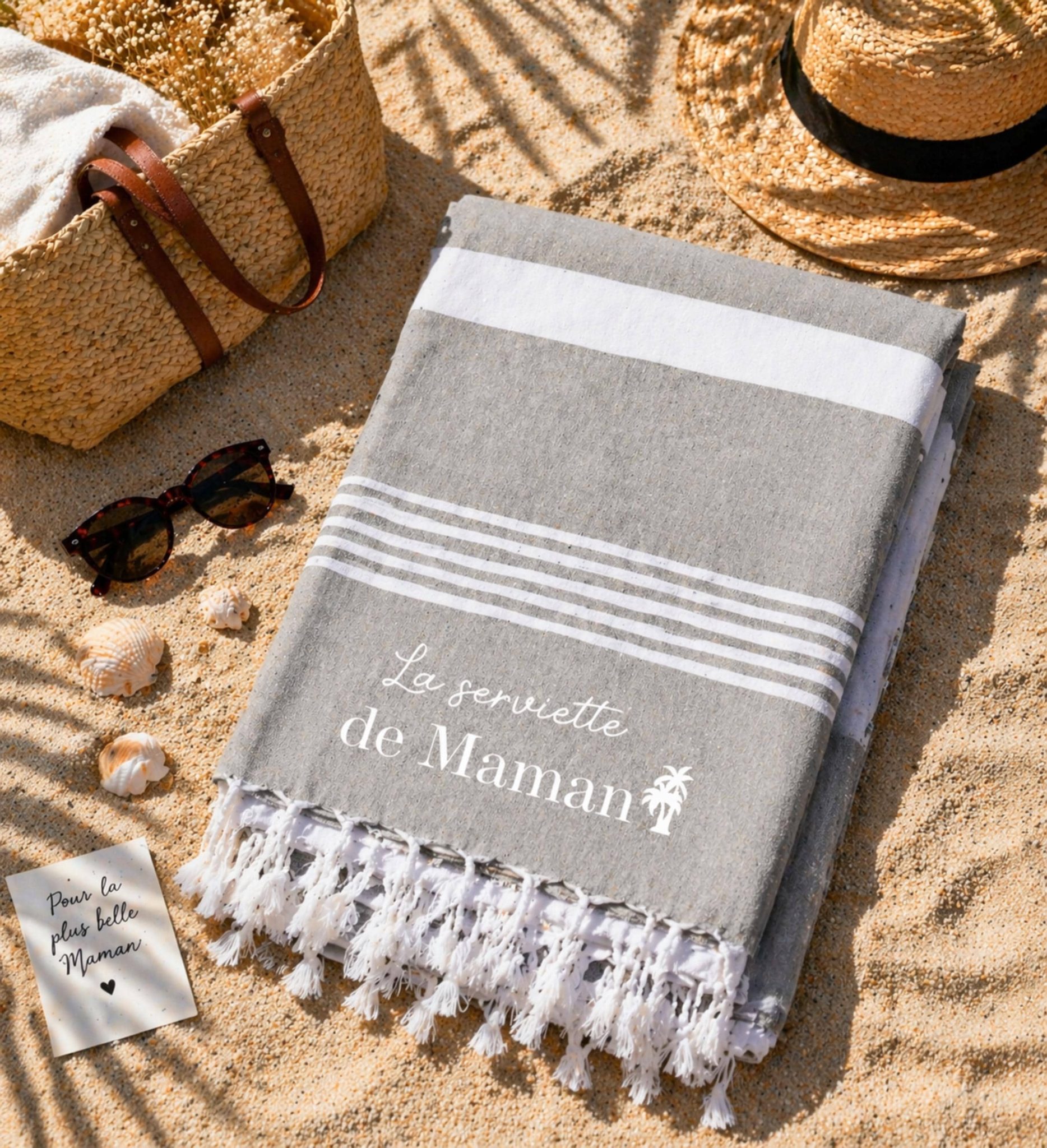 Fouta Maman personnalisée