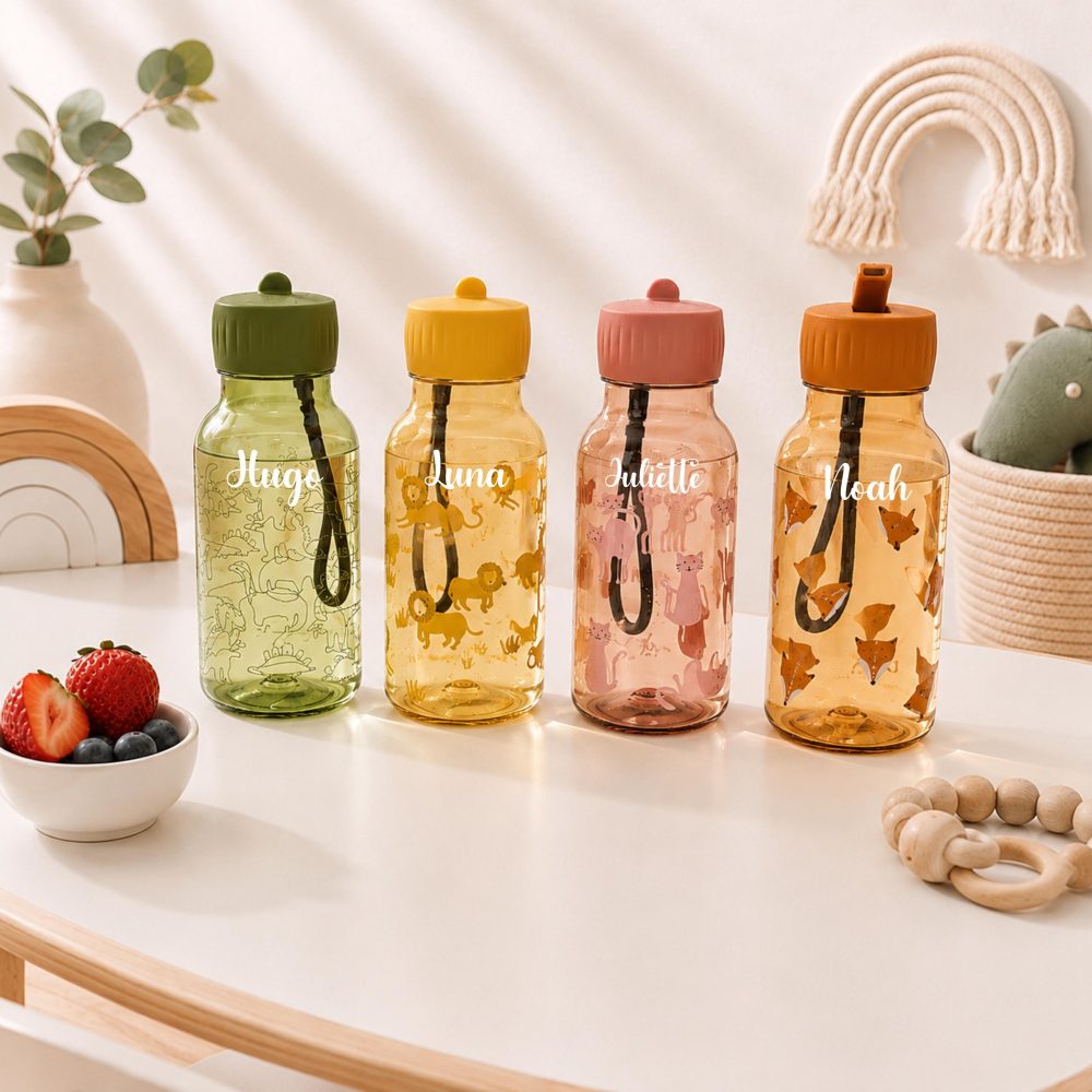 Gourde enfant personnalisée Trixie prénom 350 ml