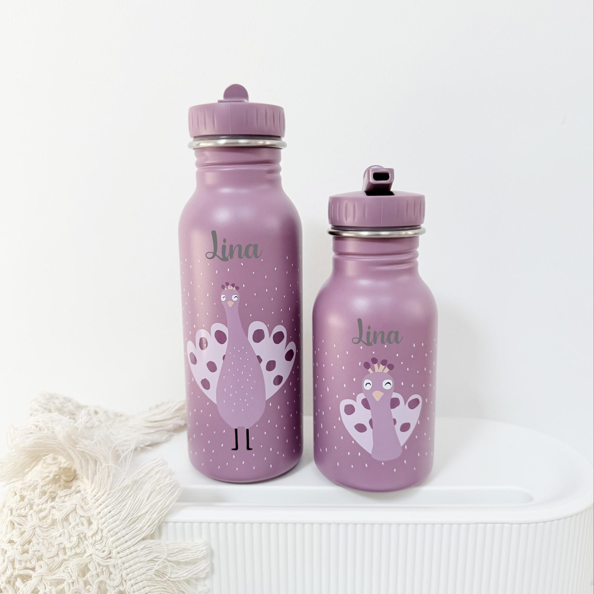 Gourde enfant Trixie personnalisée, 350ml/500ml — cadeau de Noël