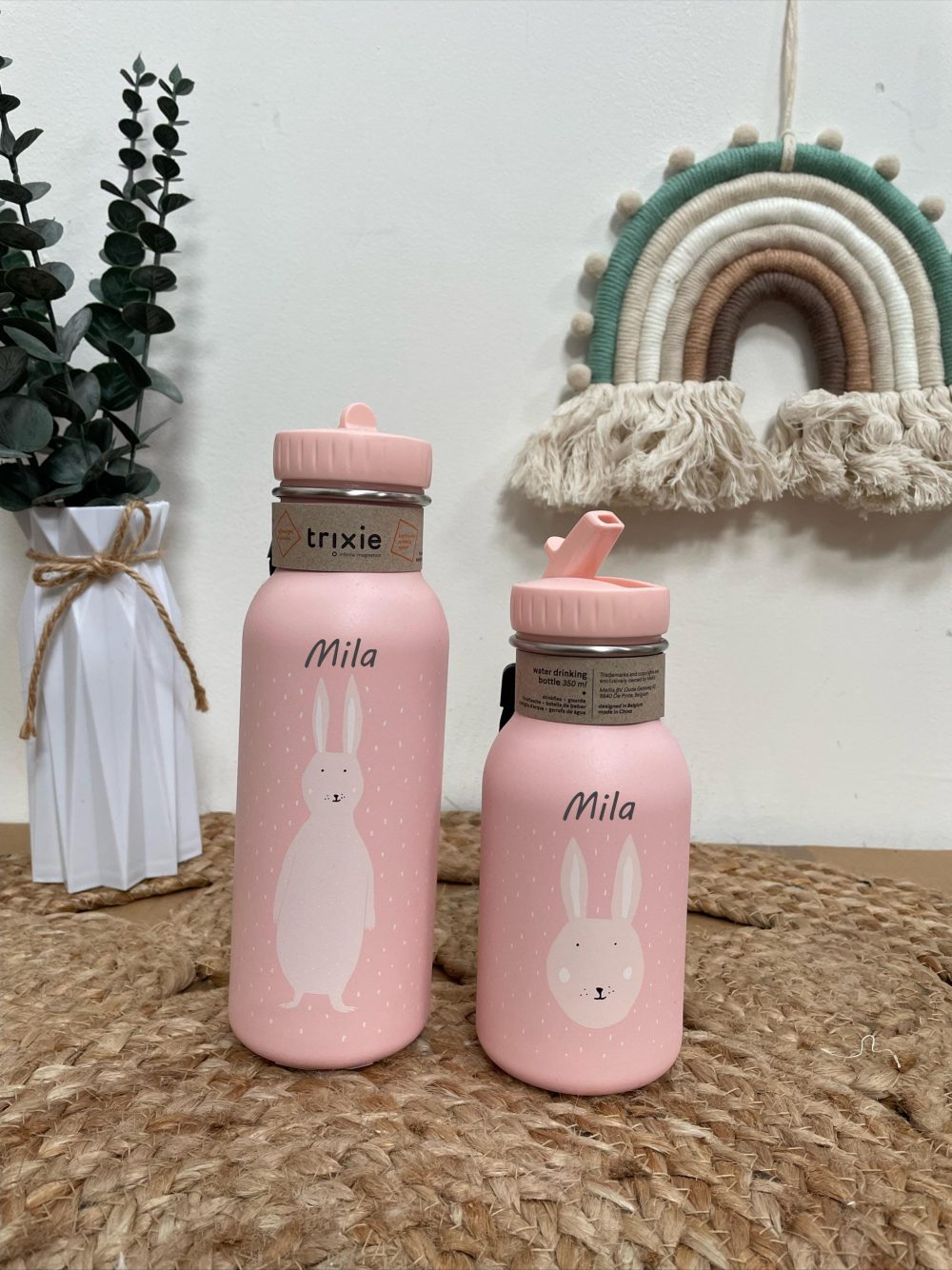 Gourde enfant Trixie personnalisée, 350ml/500ml - École prénom — gourde avec nom