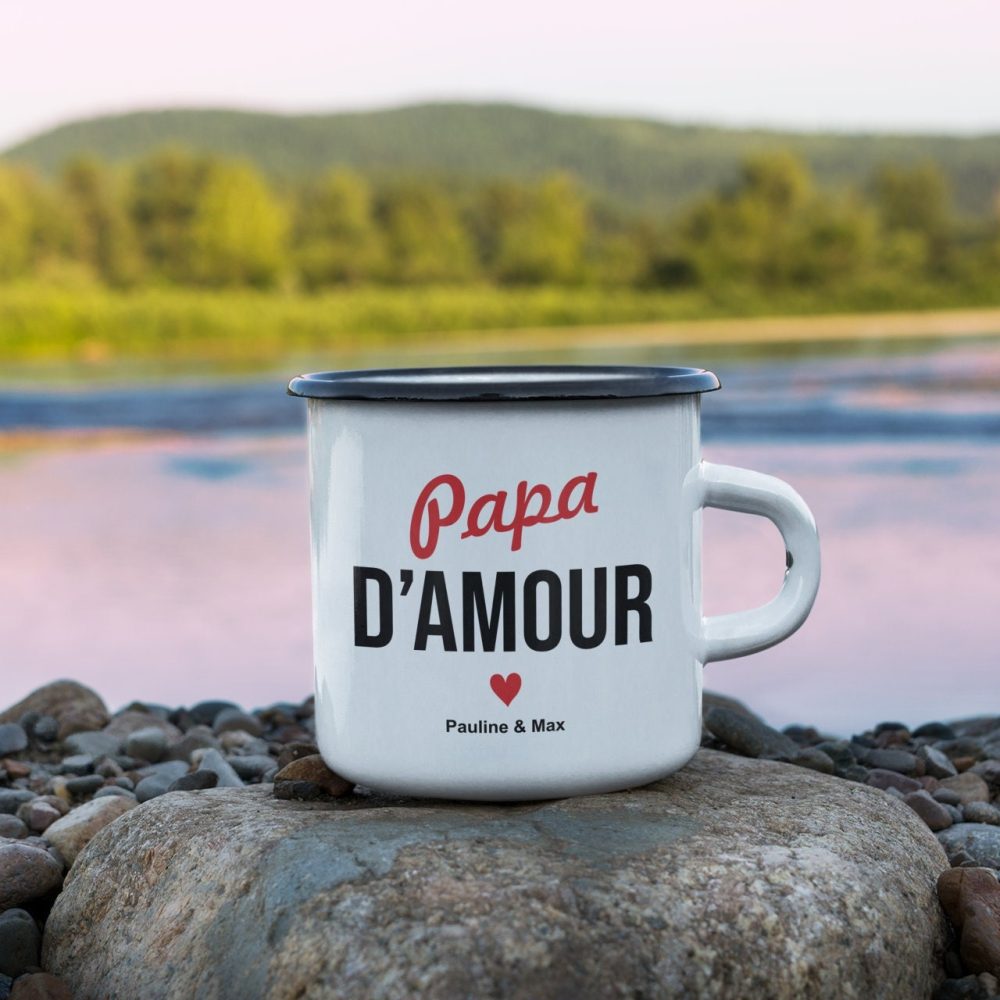 Mug/tasse vintage papa à personnaliser. Papa d'amour. Cadeau fête des pères. Anniversaire papa. Cadeau personnalisé papa. Noël papa