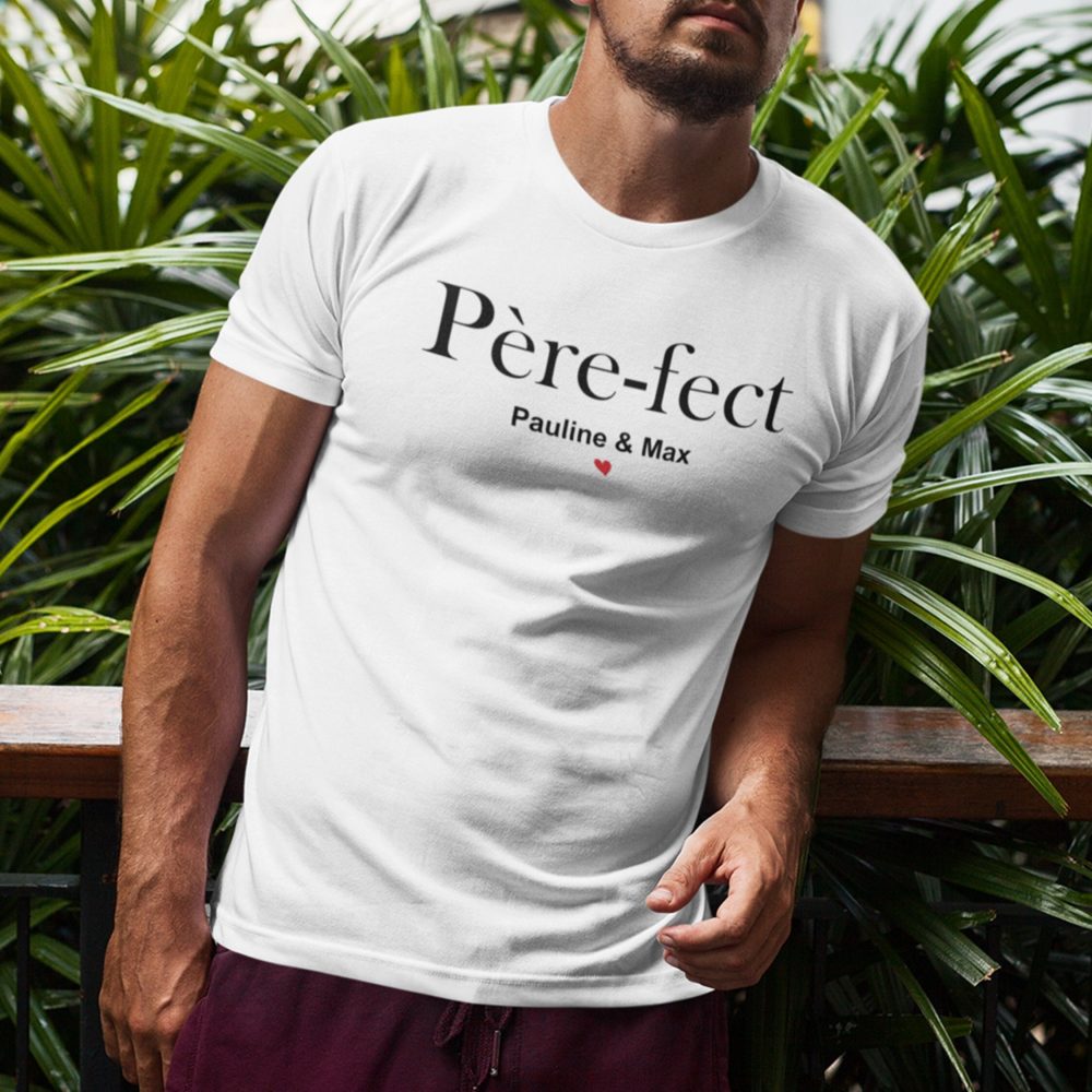 Tee-shirt personnalisé papa, père fect - Anniversaire papa - Fête des pères - Cadeau personnalisé pour papa - Noël Papa