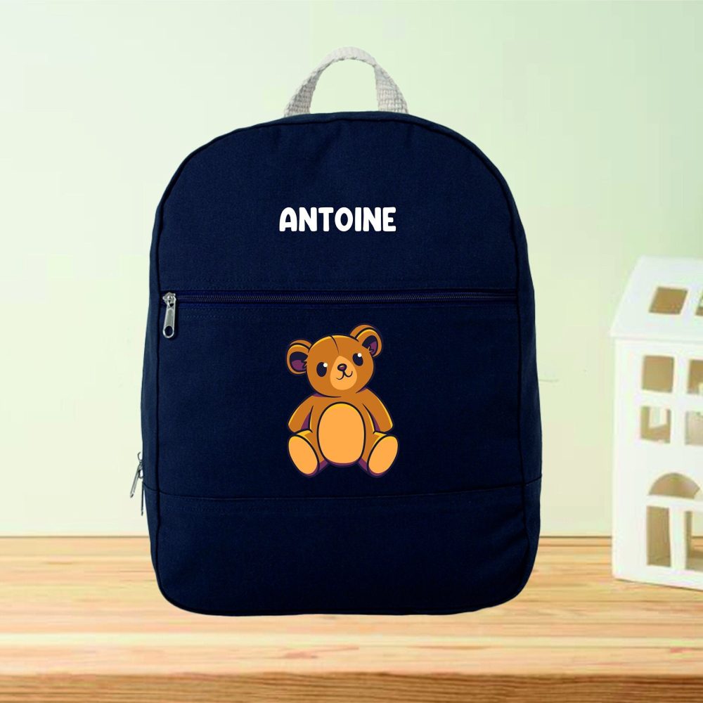Sac à dos enfant personnalisé - sac crèche à personnaliser - sac coton