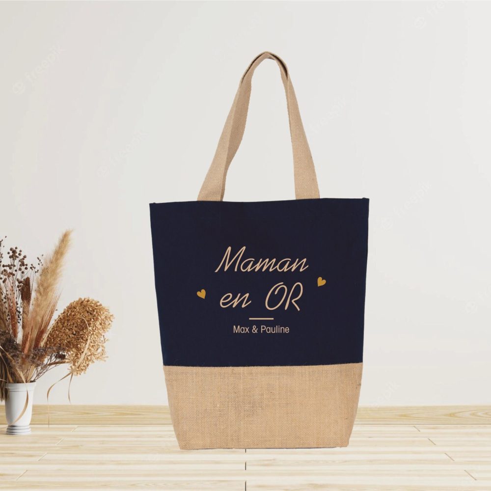Sac à personnaliser Maman Mamie, cadeau Maman Mamie - Anniversaire Maman Mamie - Fêtes des mères - Grand mère, idée cadeau personnalisé Noë