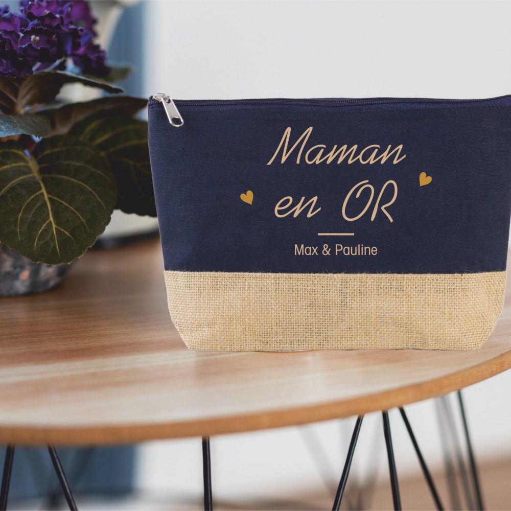 Grande trousse à personnaliser maman au top - Cadeau Maman - Anniversaire Maman - Fête des mères