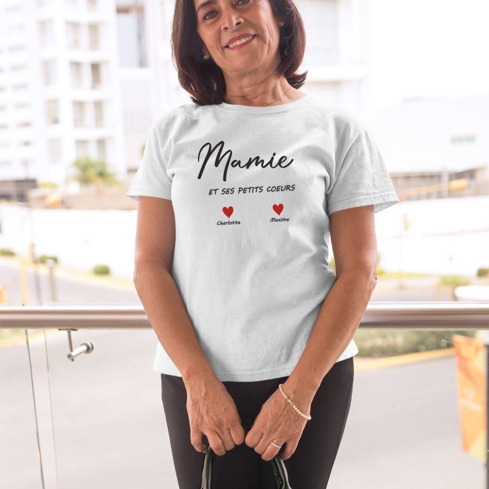 T-shirt personnalisé Mamie - Fêtes des grands mères- anniversaire mamie