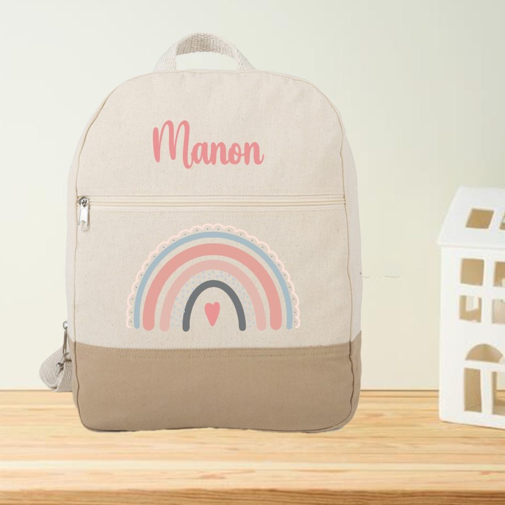 Sac enfant école prénom - sac école maternelle, sac primaire enfant - sac rentrée scolaire école enfant, sac petite fille école