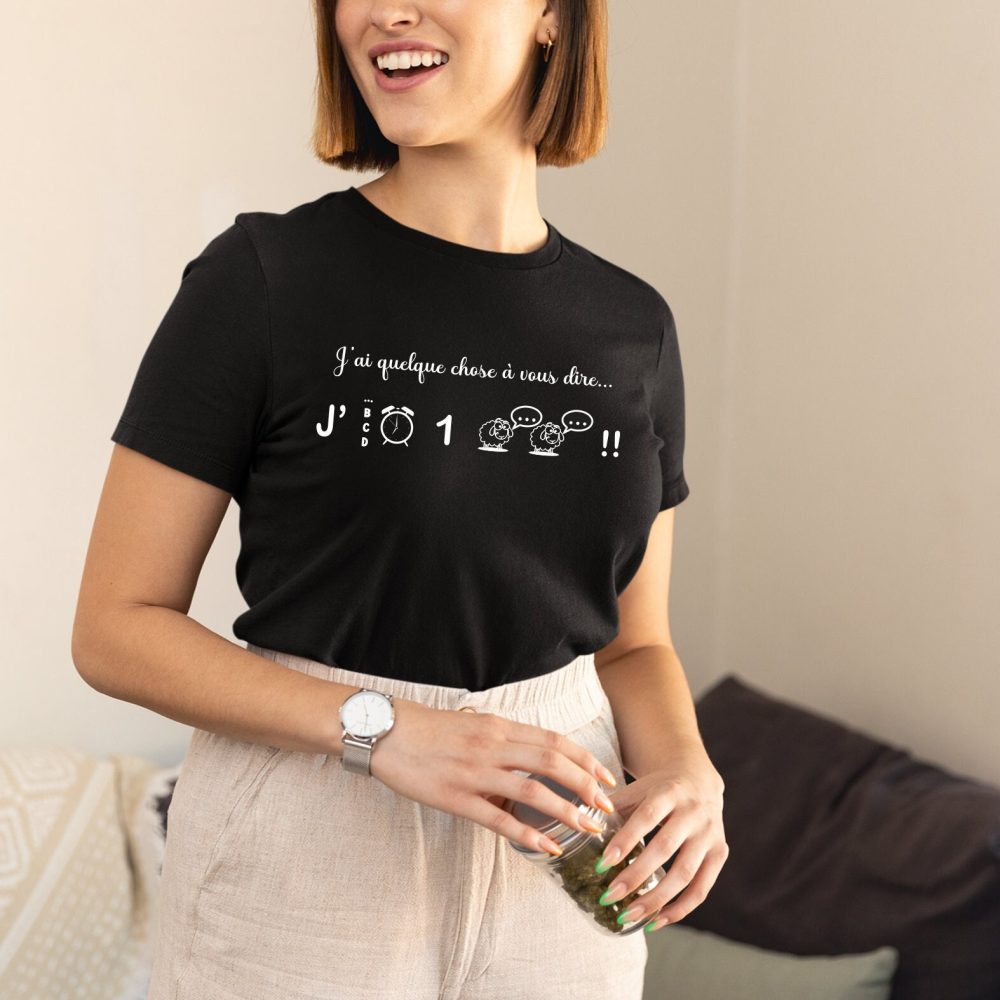 T-shirt future maman, message codé, rébus, annonce grossesse, tee shirt annonce bébé