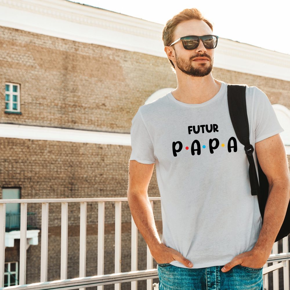 T-shirt futur papa - annonce grossesse - annonce naissance - papa maman