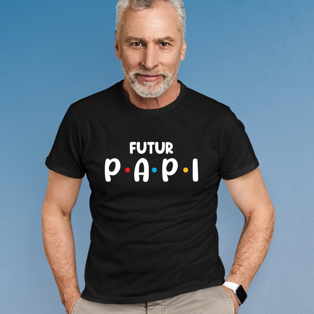 T-shirt futur papi - annonce grossesse - annonce naissance - papy mamie