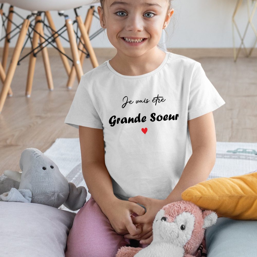 T-shirt future grande soeur, tee-shirt annonce grossesse, futur grand frère