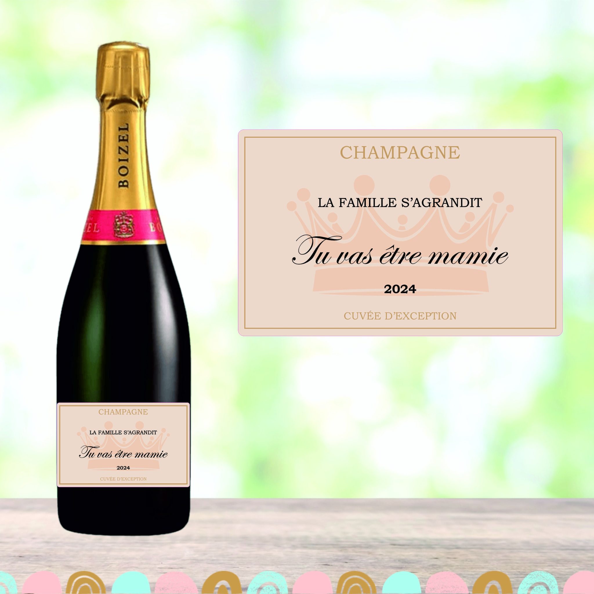 Tu vas ĂȘtre tonton 2026 - Etiquette de champagne - Annonce grossesse - Futur tonton â Ă©tiquette bouteille champagne
