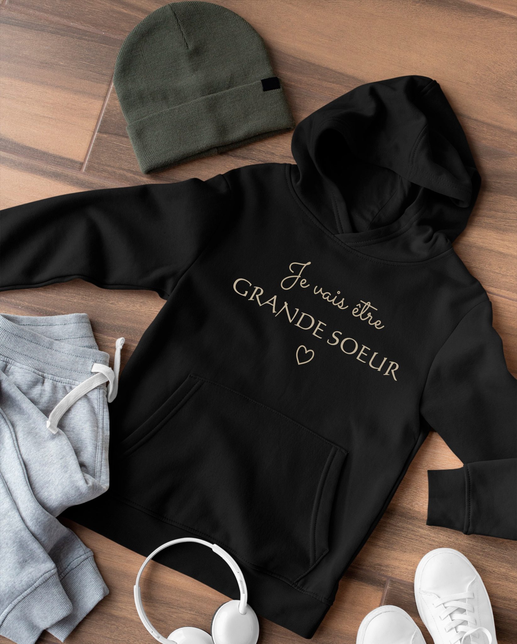 Sweat enfant je vais être grande sœur, annonce de grossesse, tee-shirt enfant annonce de grossesse. Annonce bébé — t-shirt annonce grossesse