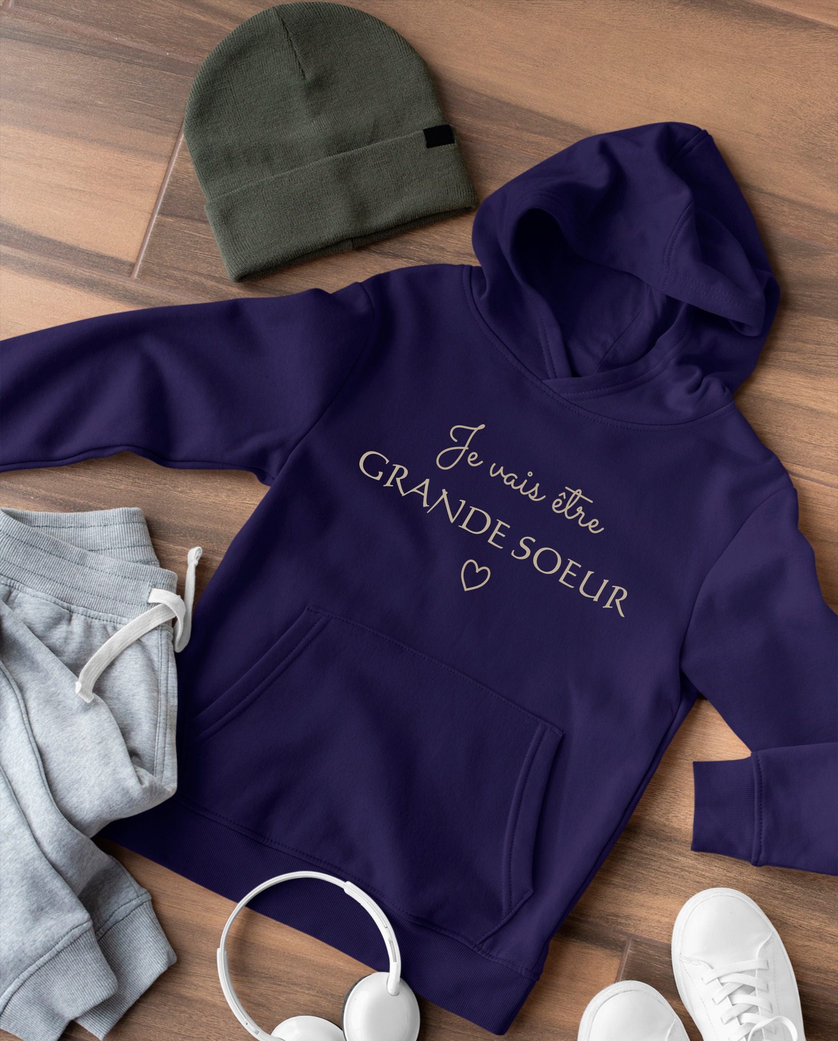 Sweat enfant je vais être grande sœur, annonce de grossesse, tee-shirt enfant annonce de grossesse. Annonce bébé — sweat grossesse personnalisé