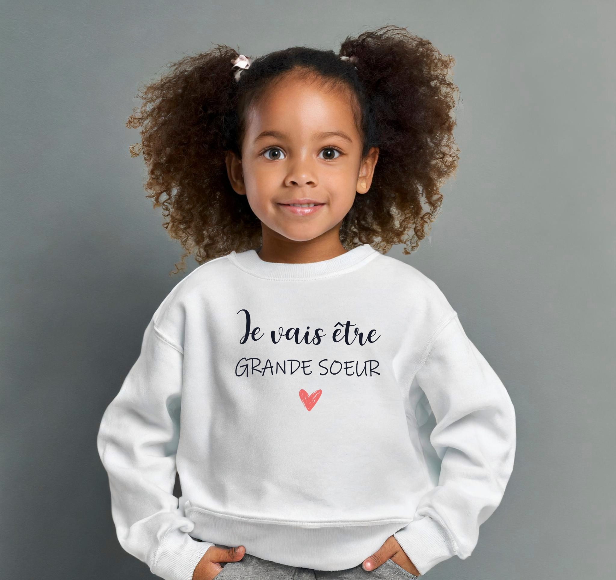 Sweat enfant je vais être grande sœur, annonce de grossesse t-shirt annonce de grossesse, Sweat à capuche — annonce grossesse famille