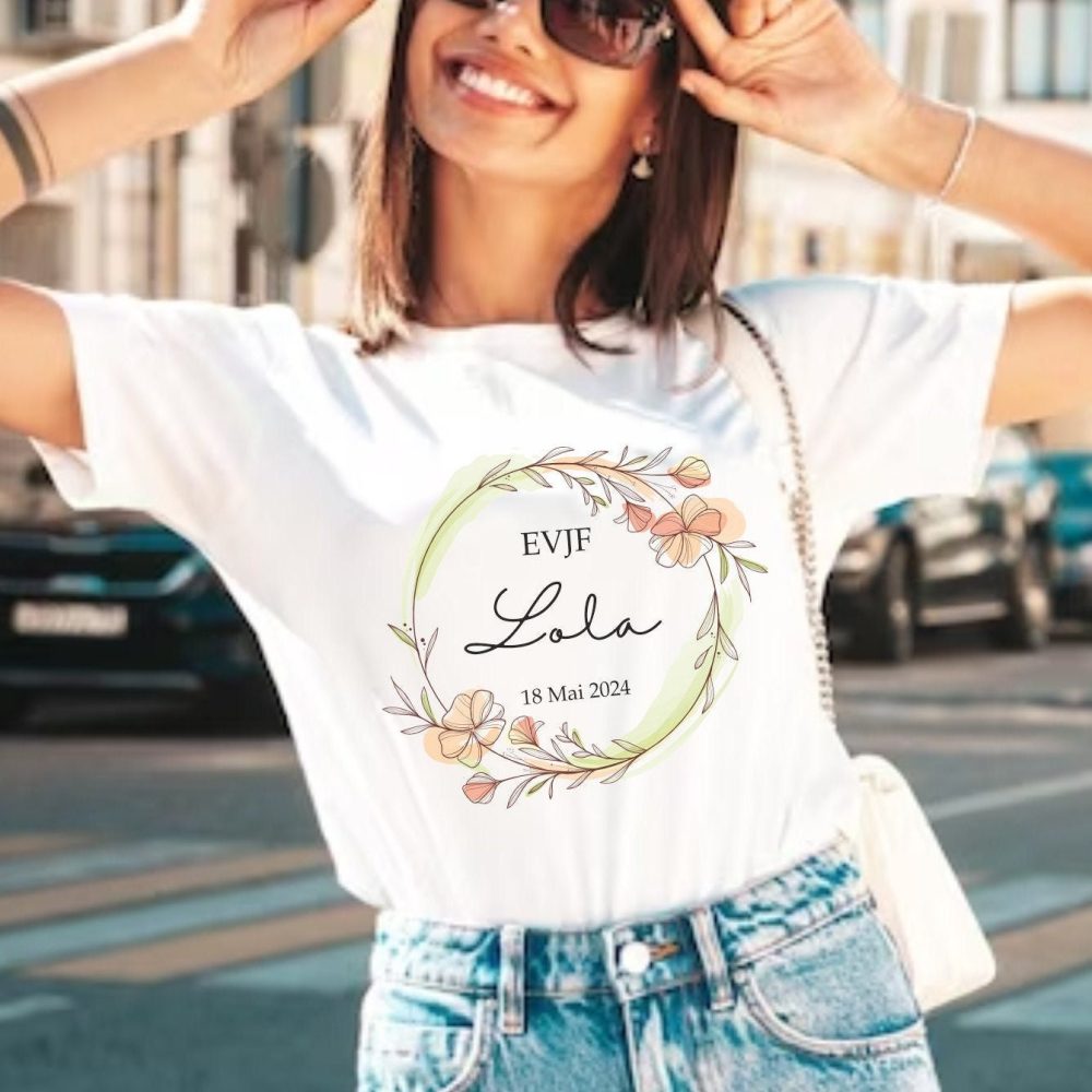T-shirt personnalisé EVJF cadeau/ T-shirt future mariée/ team de la mariée/ Demoiselle d'honneur