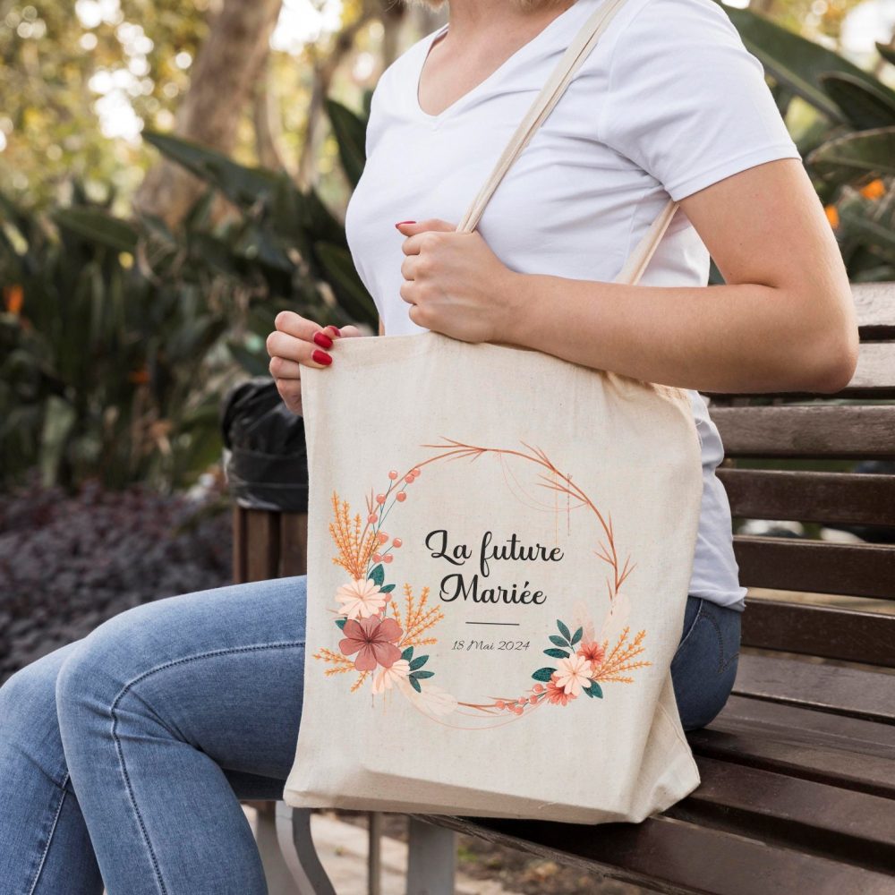 Tote bag EVJF future mariée/ sac team de la mariée/ sac mariage demoiselle d'honneur