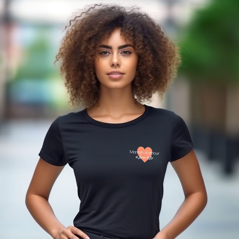 T-shirt cadeau maman d'amour, Anniversaire maman - Fête des mères - Cadeau maman