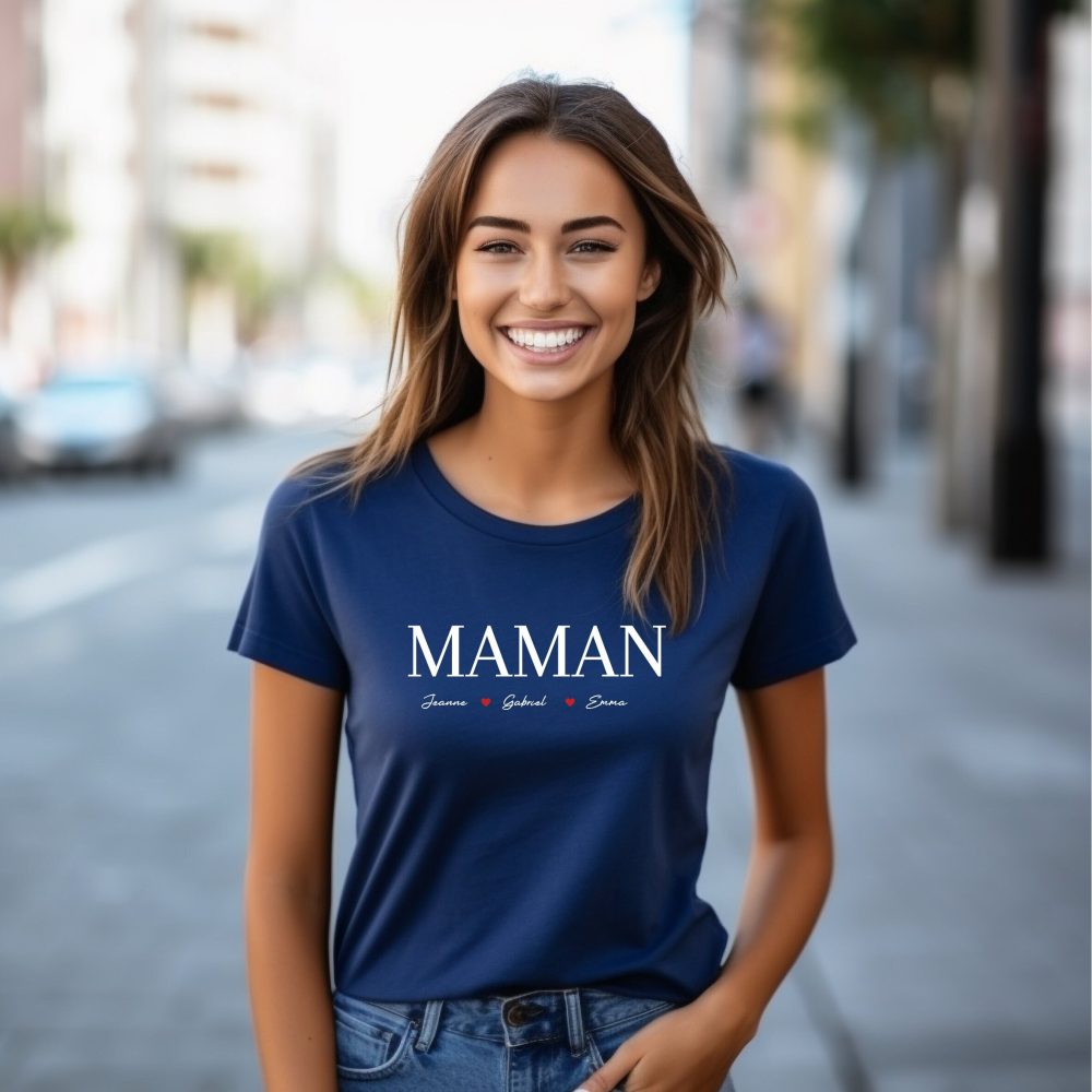 T-shirt à personnaliser, cadeau maman, Anniversaire maman - Fête des mères.