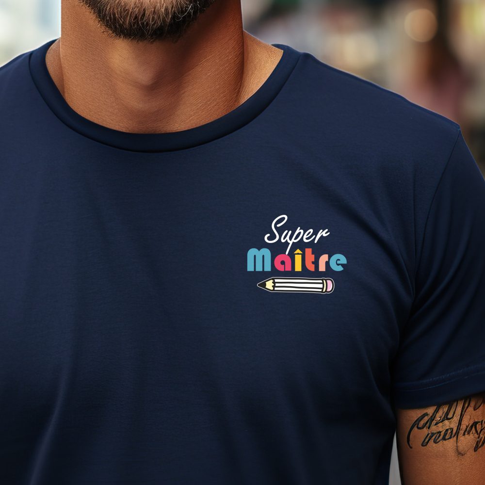 Tee-shirt maître. Cadeau maître.