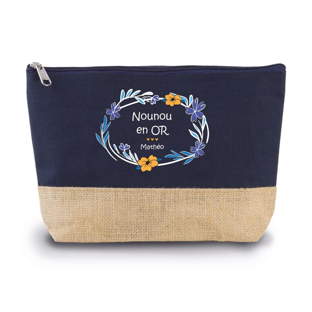 Cadeau Nounou - Grande trousse nounou, cadeau fin d'année. Cadeau personnalisé maîtresse/ Nounou /Atsem.