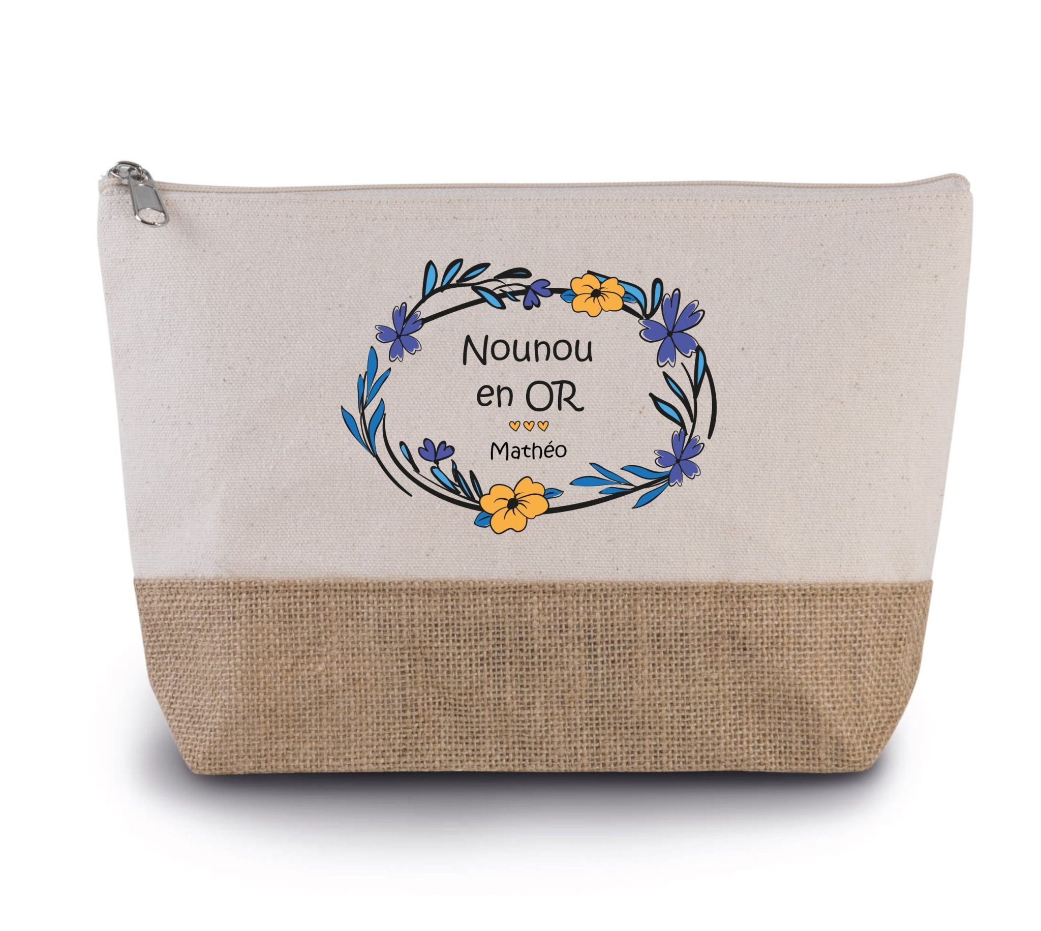 Cadeau Nounou - Grande trousse nounou, cadeau fin d'année. Cadeau personnalisé maîtresse/ Nounou /Atsem. — cadeau maîtresse