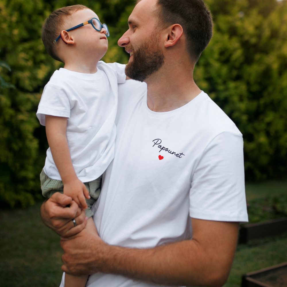 T-shirt papounet, fête des pères, anniversaire papa, Noël Papa, cadeau pour papa