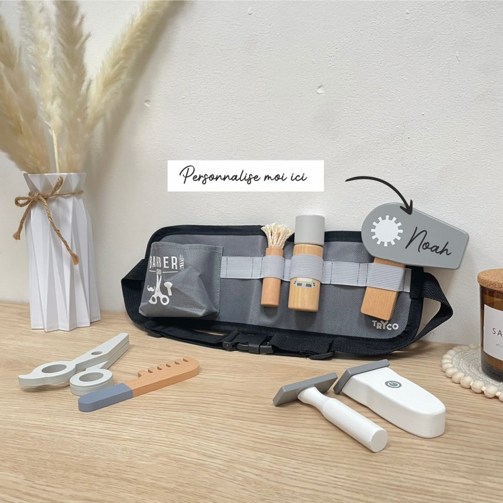 jouet coiffeur enfant personnalisé anniversaire kit de coiffeur